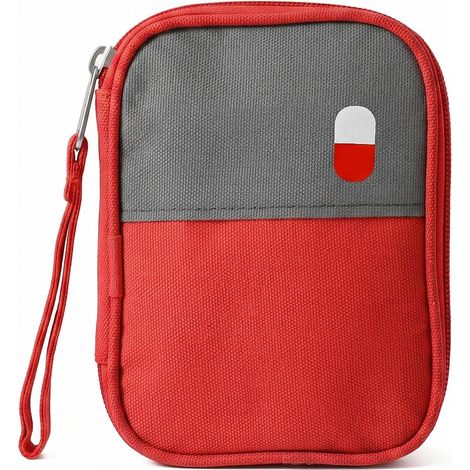 Trousse de Premier Secours, Mini Boîte Médical, Étanche Sac de Médecine Portable (1/5)