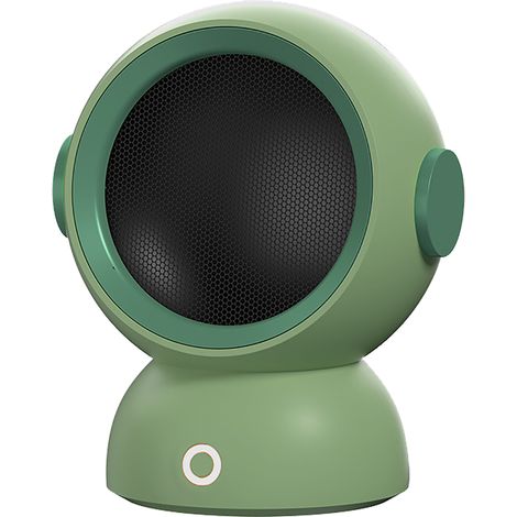 Radiateur soufflant portable silencieux chauffage rapide mini chauffage d'appoint prise UE 220V pour bureau bureau vert (1/5)