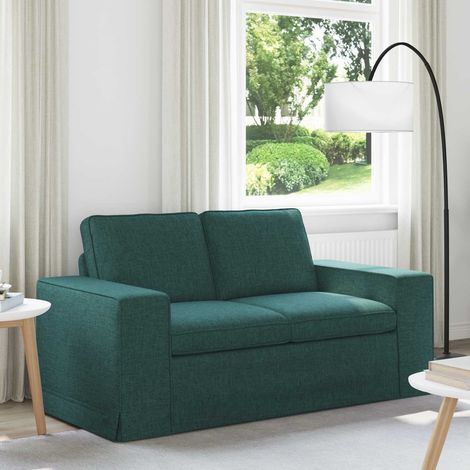 Sofa Dunkelgrün 162 x 80 x 82 cm Stoff