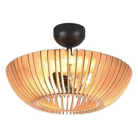 Plafonnier moderne COLINO anthracite blanc 2xE27 Trio (1/8)