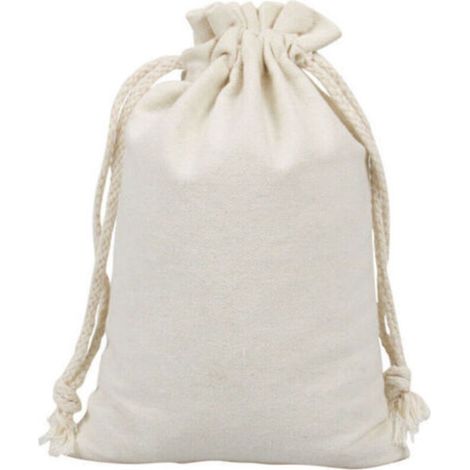 20 Petit Pochon Tissu,Sac Coton Sachet Tissu Pochon Bijoux Lin,Sacs en Tissu Sac Toile De Jute Pochette Tissu Cordon,Sac Cafe Sac Tissu Cadeau Sachet Reutilisable 13 x 18 cm