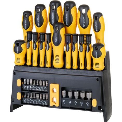 Satz Schraubendreher und Bits Strend Pro SDB139, 39-teilig, TX+PH+ Schlitz
