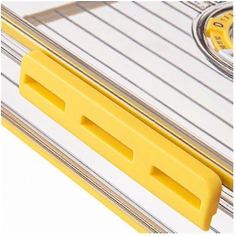 Boîte de rangement pour réfrigérateur avec minuterie, compartiments de rangement pour animaux de compagnie, jaune 11 x 32,5 (1/5)