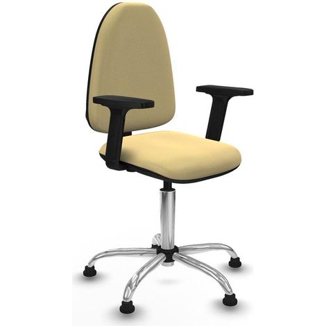 Piqueras y Crespo Aýna Silla de oficina crema ajustable (1/3)
