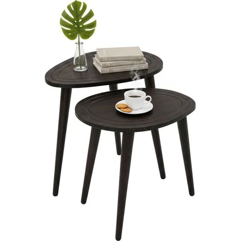 Dmora - Wohnzimmertisch Azha, Niedriger Wohnzimmertisch, Kaffeeregal, Couchtisch für Sofa, 50x33h52 cm, Anthrazit, mit verstärkter Verpackung