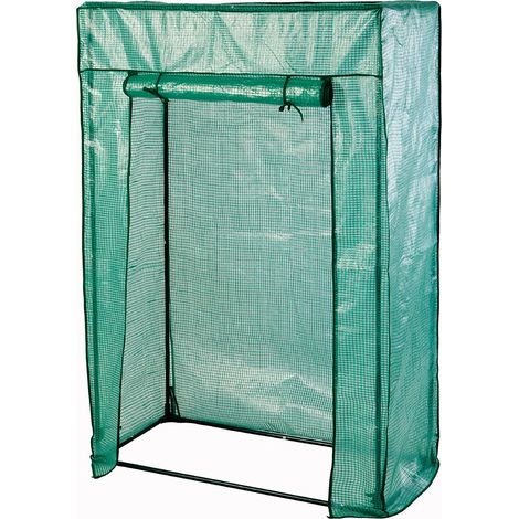 Serre à tomates verte avec structure en métal - 150 x 100 cm - Serre en aluminium pour fruits et légumes