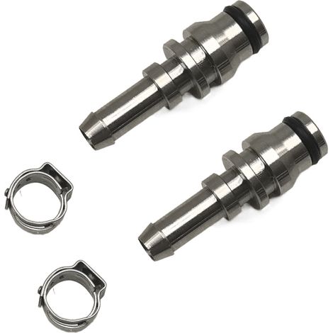 Adecuado para cabezales de pulverización Karcher Puzzi 8/1 10/1 100 200 300, 2 tubos de acero inoxidable, conectores para cabezales de pulverización. (1/3)