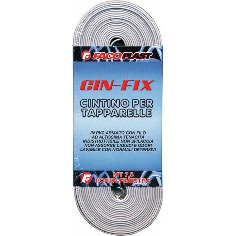 CINTINO TAPPARELLA PVC CIN-FIX GRIGIO 7.5MT (1/2)
