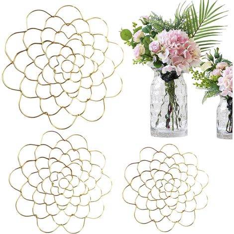 Porte-arrangement des fleurs, grille florale pour vase Arrangeurs de fil de Structures de support des , séparateur de fleurs de vase pour bouquets de tiges Fixation des (1/5)