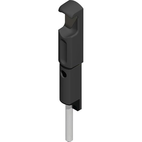 Verrou en applique DANAOS tête étroite 177mm noir RAL9005 – LA CROISEE DS - DS6378-013
