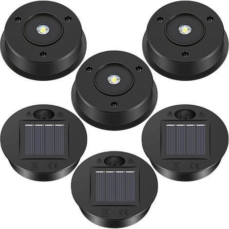 6 Ersatz-Solarleuchten, hochwertige 7-Lumen-Solarlaternen-Ersatzteile, LED-Panel-Abdeckungsleuchten für den Außenbereich zum Aufhängen