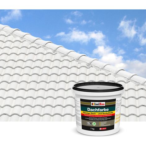 Vernice per tetti IsolBau Dachfarbe White 7 kg (1/5)