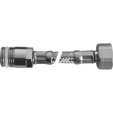 SCELTO DA DESIVERO Flessibile Flex inox c/rosone mp 1/2"xf1/2"l.500 codice prod: DSV04713 (1/2)