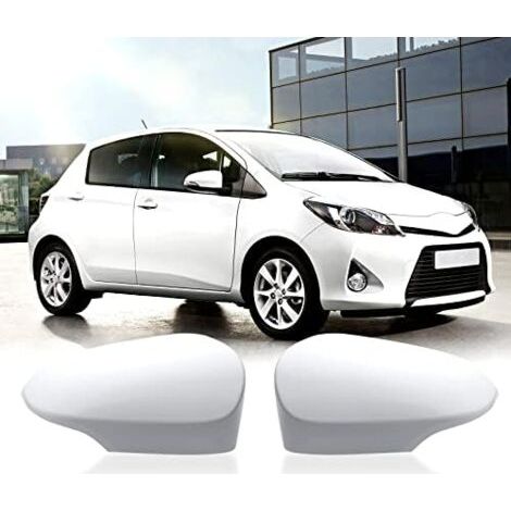 Juego de cubiertas para espejos retrovisores para Toyota Yaris 2012-2019 (blancas) (1/5)