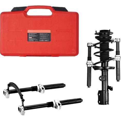 Compresseur de ressort à spirale, Charge max 2646 lbs, Plage de support ajustable 8.6"-12.2", Course de compression max 11 pouces, Taille de la boîte à outils 13.4 x 8.7 x 2.7 pouces, Poids net 10 lbs (1/5)