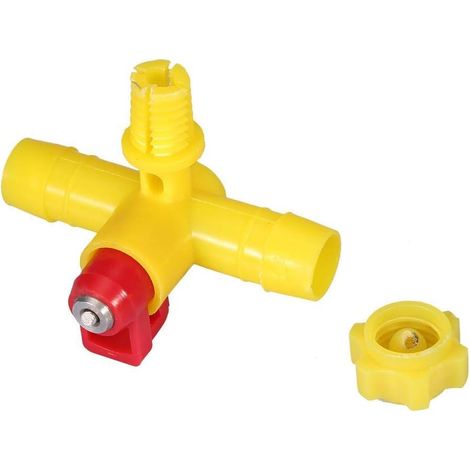 Abreuvoir Poules, 10pcs Abreuvoir Lapin Poulet Abreuvoir Automatique Poule Tetine Abreuvoir Poulet Canard Oiseau Nippler Waterer Distributeur (1/5)