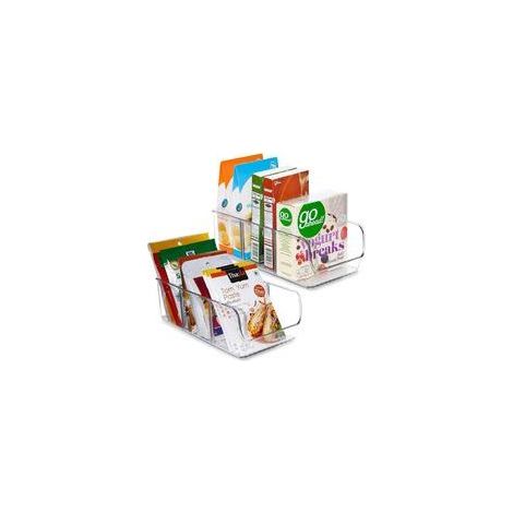 Lot de 2 Boîtes Rangement à 3 Compartiments – Boîtes de Rangement Parfaites pour Les Collations, Bonbons, Barres, Boîtes à Jus – Boîtes Rangement pour Cuisine/Réfrigérateur/Placard (1/5)