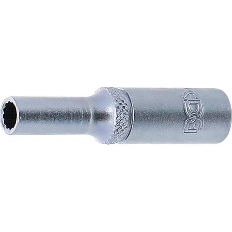 Douille pour Clé Douze Pans Longue 6,3 mm (1/4) - 5 mm - Précision et Durabilité, Acier, Zones Difficiles - (1/5)