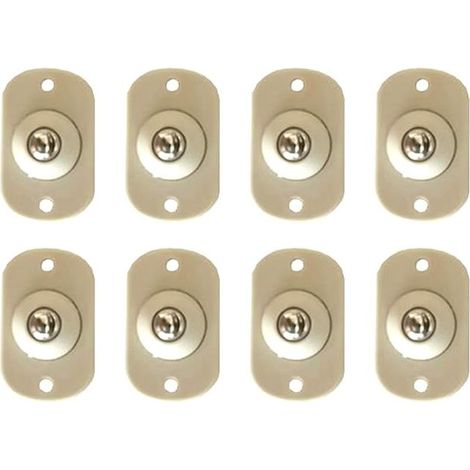 Mini ruedas para muebles, autoadhesivas, de plástico resistente, con rotación de 360 ​​grados, polea universal, 8 piezas, polea para cajas de almacenamiento, estantes, papeleras y cajas de almacenamie (1/3)