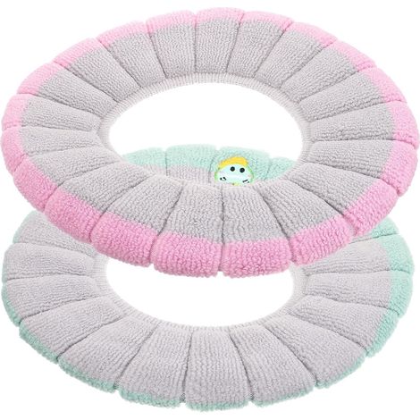 2 pièces Coussin Siège Toilette Réutilisable Épais et Doux pour Usage (1/5)