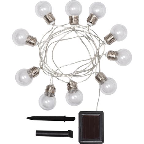 LED-Glühbirnen Girlande Solar Galilei 2m 3000K Warmweiß (1/5)
