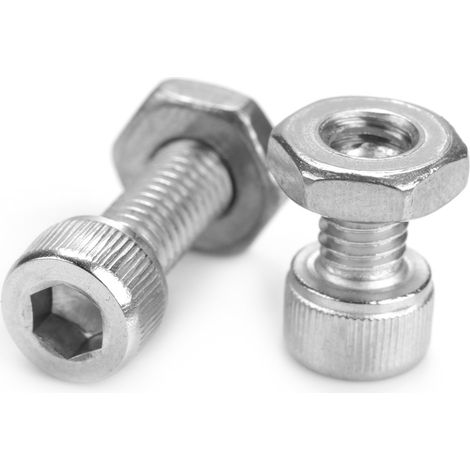 140 vis à tête cylindrique hexagonale creuse en acier inoxydable, norme impériale/américaine n° 10-32 (1/5)