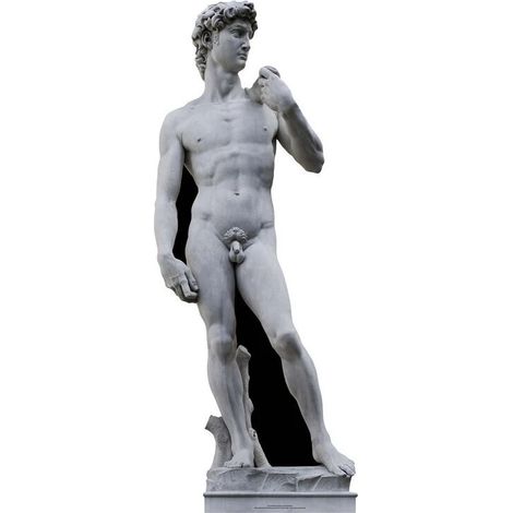 Figurine en carton David Statue de Michel-Ange 186 cm (1/4)