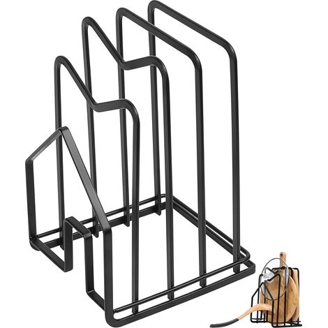 Rangement Couvercle Casserole, Support de Couvercle de Casserole, Porte Planche à Découper en Métal, Support Porte Assiette, Porte Couvercle Cuisine pour Cuisine Organisateur de Casseroles et Poêles (1/5)