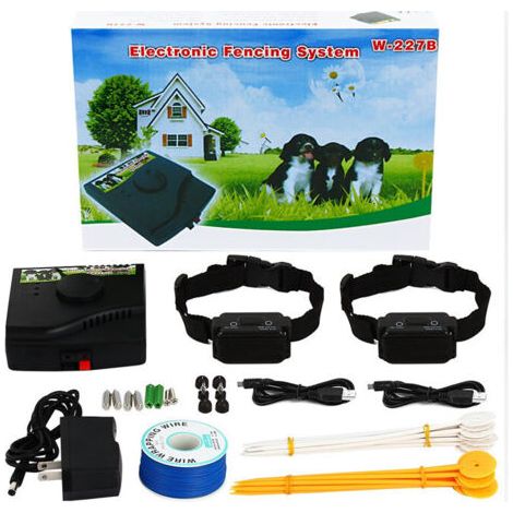 Cloture Electrique pour Chien Collier Anti Fugue avec 2 Colliers (1/5)