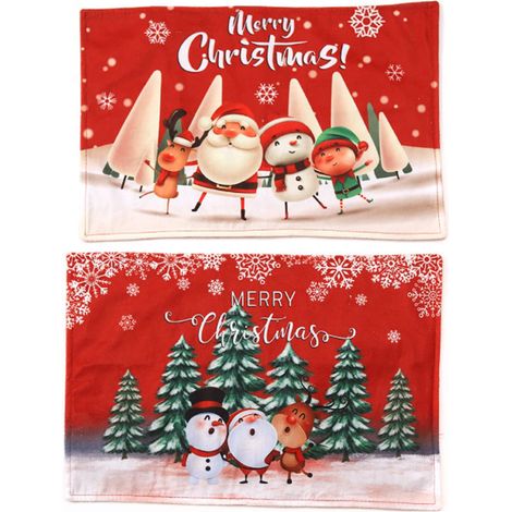 de table de Noël résistants à la chaleur décorations de