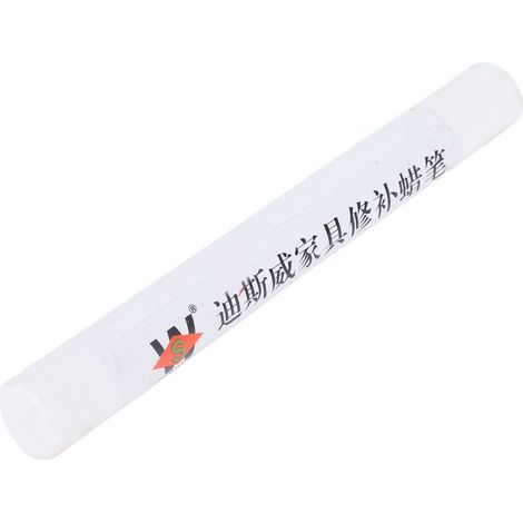 [Stylo de Réparation Bois] Kit Réparation 2 Stylos Wax Blanc 11cm - Crayon Peinture Masque Rayures Sol Parquet Furniture Composite (1/5)