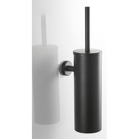 Spazzole per WC, Scopino per WC in acciaio inox, WC con coperchio anti-schizzi chiuso, Testina sostituibile Misure (1/5)