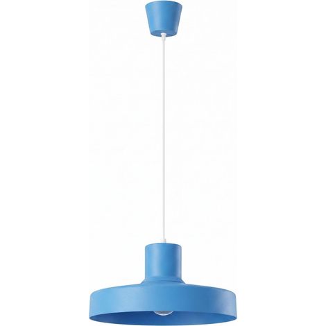 Lámparas colgantes BILO azul claro acero 1xE27 35cm Sollux (1/2)