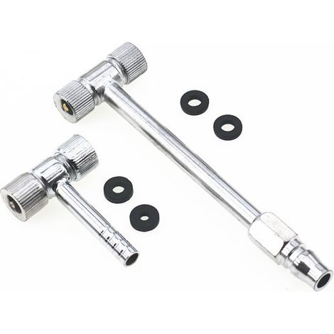 Embout de Gonflage Double T pour Pneu - Adaptateur de Valve de Gonflage Universel pour Voiture et Moto - Pistolet de Gonflage avec Tête Double (1/5)