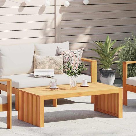 Beistelltisch Öl-Natur 110 x 55 x 35 cm Massivholz Akazie
