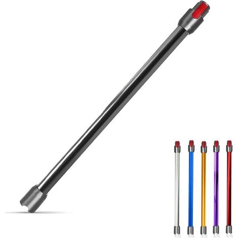 Tube d'extension de Rechange pour Dyson v11 V15 V10 V7 V8 Aspirateur Sans Fil, Tube Rallonge en Aluminium Baguette Extensible-Noir