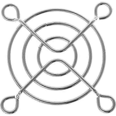 1 grille de protection pour ventilateur 40 mm, argentée, avec vis (argentée 40 mm) (1/5)