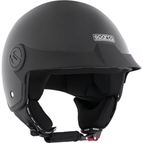 Casco Demi-Jet con Peak per moto Sparco con calotta in ABS Taglia XS (1/5)
