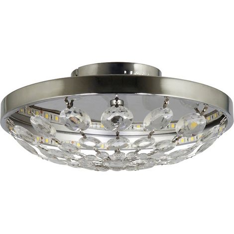Elegante LED-Deckenleuchte mit funkelnden Acrylanhängern, LED 13W/590 Lumen