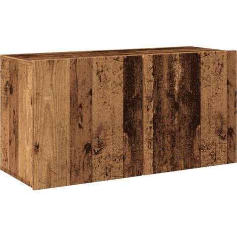 Maison Exclusive - TV-Wandschrank Altholz-Optik 80x30x41 cm