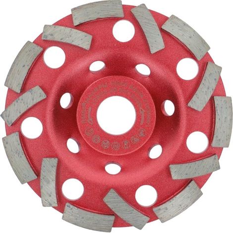Extra Speed Diamant-Schleifscheibe Beton 125 mm x 22,2 mm Schleifteller für Betonfliesen und Mauerwerkkleber (1/4)