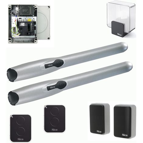 Nice – Kit de motorisation de portail – WINGO5024BDKCE – Pour vantaux jusqu'à 3,5m – Moteur 24V avec déverrouillage par clé (1/8)