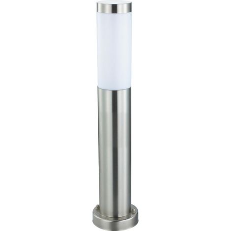 Potelet d'extérieur inox E27 60W – Hauteur 500mm – Indice de protection IP44 – Diffuseur opale 360° – (1/4)