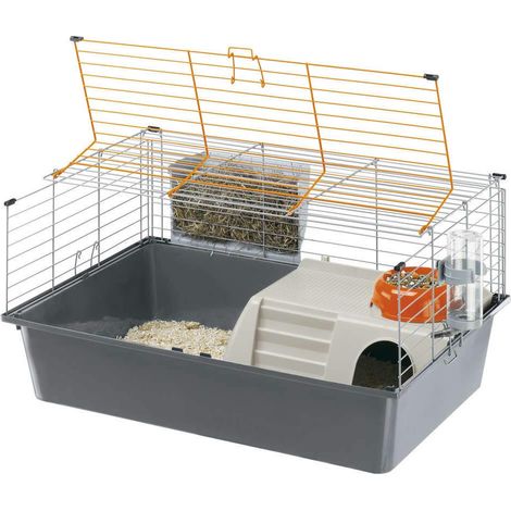 Ferplast Gabbia per Porcellini d'India CAVIE 15 in Plastica, Accessori Inclusi, 70 x 47 x h 37,5 cm (1/3)