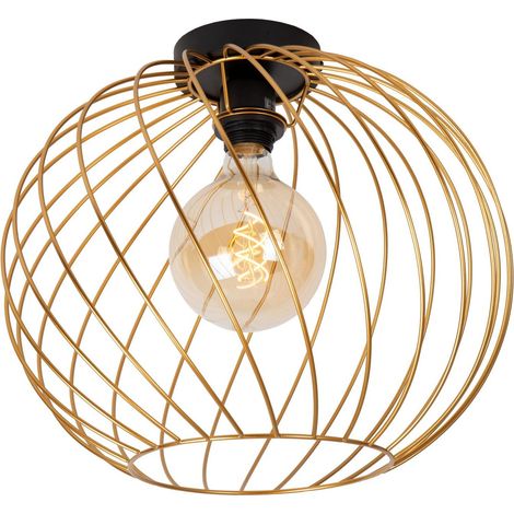 Lucide DANZA - Deckenleuchte - Ø 40 cm - 1xE27 - Mattes Gold / Messing (1/4)