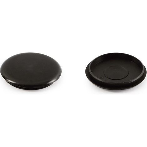 HERRAJES ALK canela 35 tapa embellecedor embutir ø35mm acabado negro (1/2)