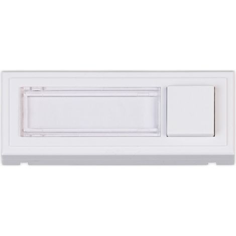 Heidemann Klingelplatte Clipfix Kunststoff mit Namensschild 35x96x16mm