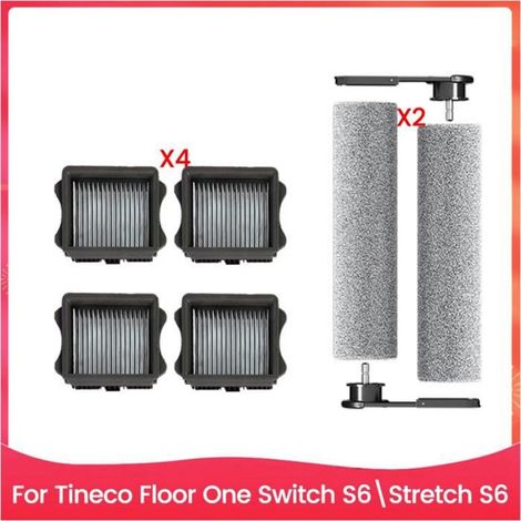 Pour Tineco Floor One Switch S6/Stretch S6 Pièces Aspirateur Sec Humide Consommables Rouleau Brosse Filtres HEPA Accessoires (1/4)
