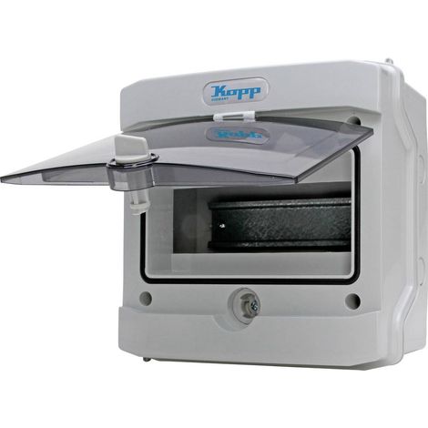 KOPP Boîtier en saillie IP65, 1 rangée, 8 pôles