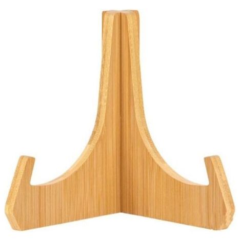 PA Dekorative Tellerhalter, 15,2 cm Tellerhalter, Bambus-Fotorahmenhalter, Tischstaffeleien, dekorativer Halter für Geschirr, Teller, Buch, Foto, Plakette (1 Stück) (1/5)
